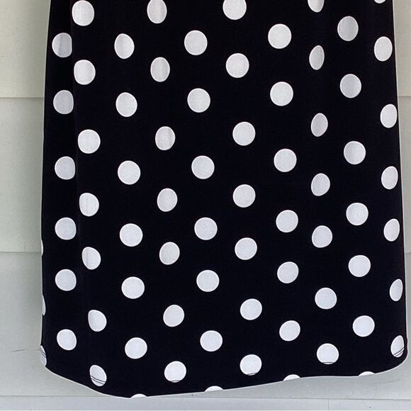 Black with white polka dot dress medium. 0306 - Picture 5 of 7